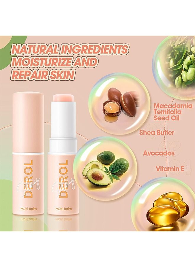 Wrinkle Repair Moisturizing Multi Balm Stick, Anti-wrinkle Face Balm Eye Balm Body Hydrating Face Moisturizer, Wrinkle Balm Stick Face Skin Collagen Moisturizer for Dry Skin (7g/0.246 oz)