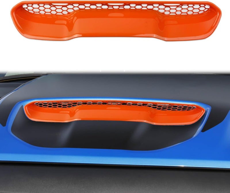 BDFHYK Korlot Engine Hood Vent Air Intake Moulding Cover Trim for 2021-2025 RAM 1500 TRX/RHO - Orange - Image 1