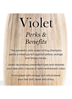 L'ANGE HAIR Violet Purple Toning Shampoo | Restores Hair Color | Tone Correcting Shampoo | Removes Yellow, Orange and Brassy Tone | UV Protection Shampoo | All Hair Types  - Image 4