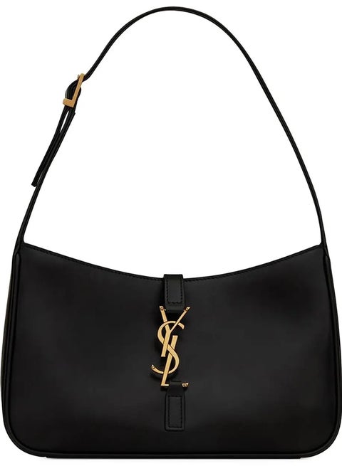 Le 5 à 7 Women's Leather Hobo Bag, Women's Tote Bag, Women's Shoulder Bag, Women's Hand Bag, Women's Travel Bag, Black