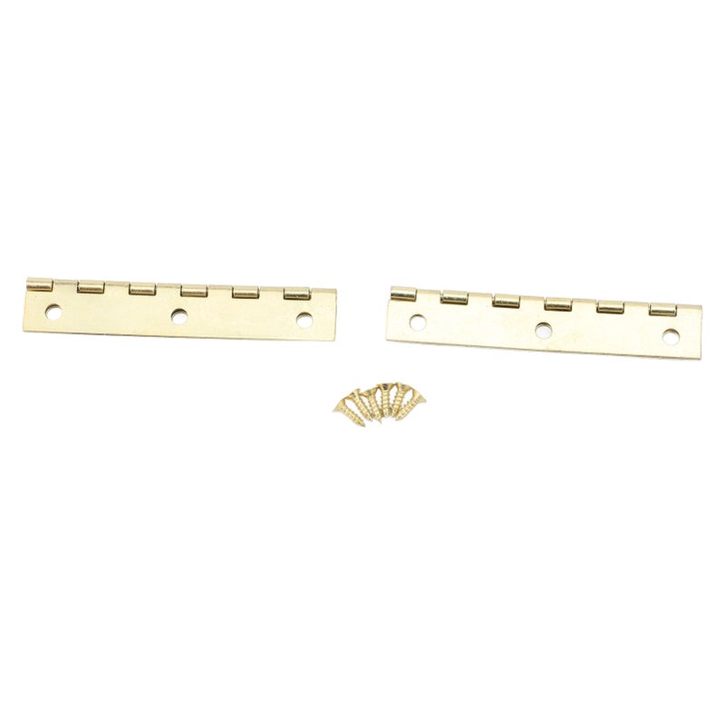 20 Set Back Flip Hinge Iron Retro Folding Butt Hinge for Cabinet Furniture 75x25mm Yellow - Image 5