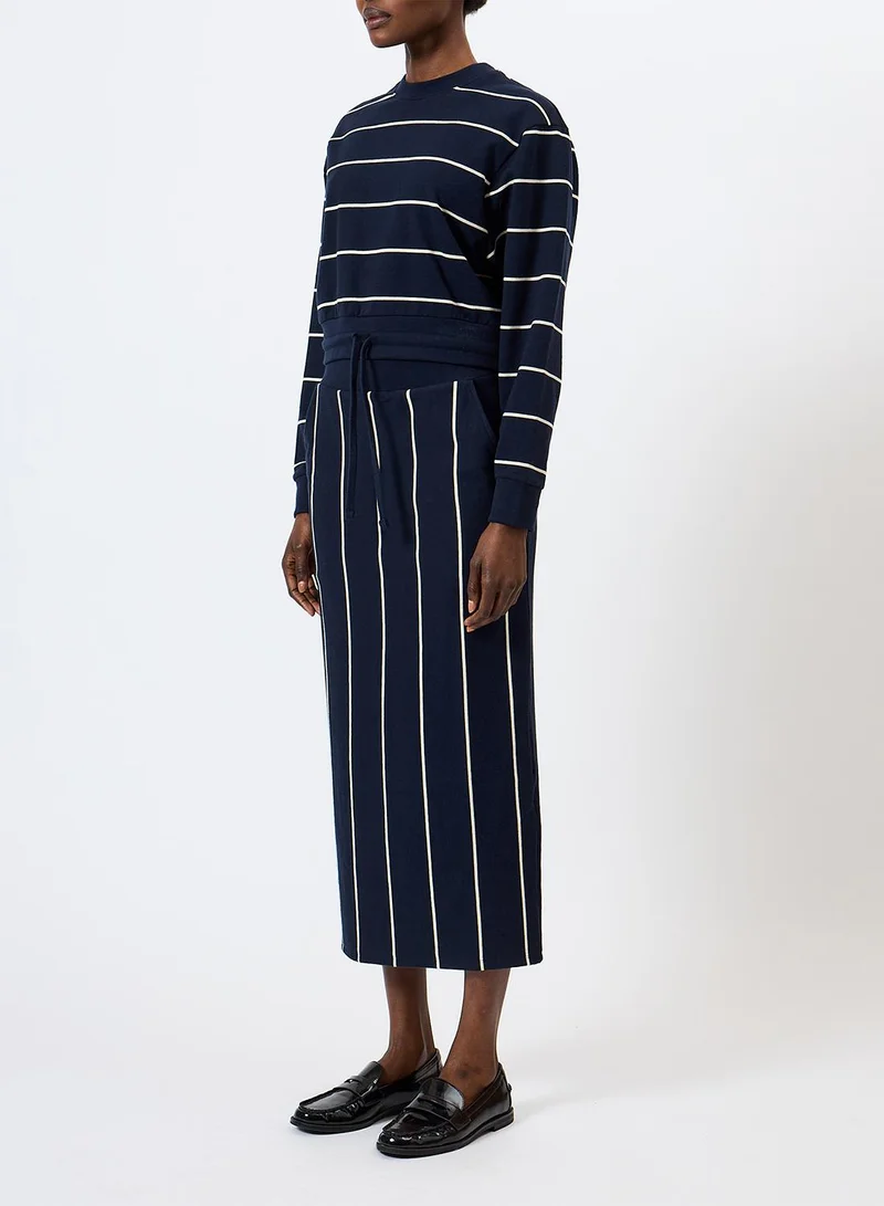 French Connection  Sunday Sweat Striped D/S Top for Women | Best Price UAE