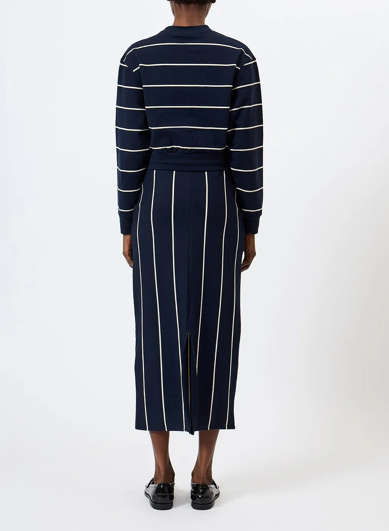 French Connection  Sunday Sweat Striped D/S Top for Women | Best Price UAE