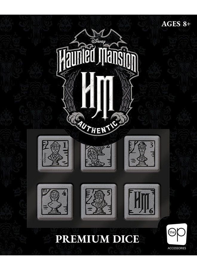USAopoly - Disney The Haunted Mansion Premium Dice Set ; Collectible D6 Dice ; Custom Dice With Collectible Tin Case ; Officially Licensed Disney 6Sided Dice - Image 1