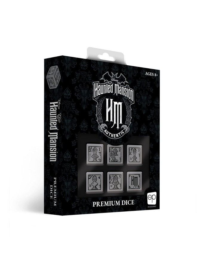 USAopoly - Disney The Haunted Mansion Premium Dice Set ; Collectible D6 Dice ; Custom Dice With Collectible Tin Case ; Officially Licensed Disney 6Sided Dice - Image 1