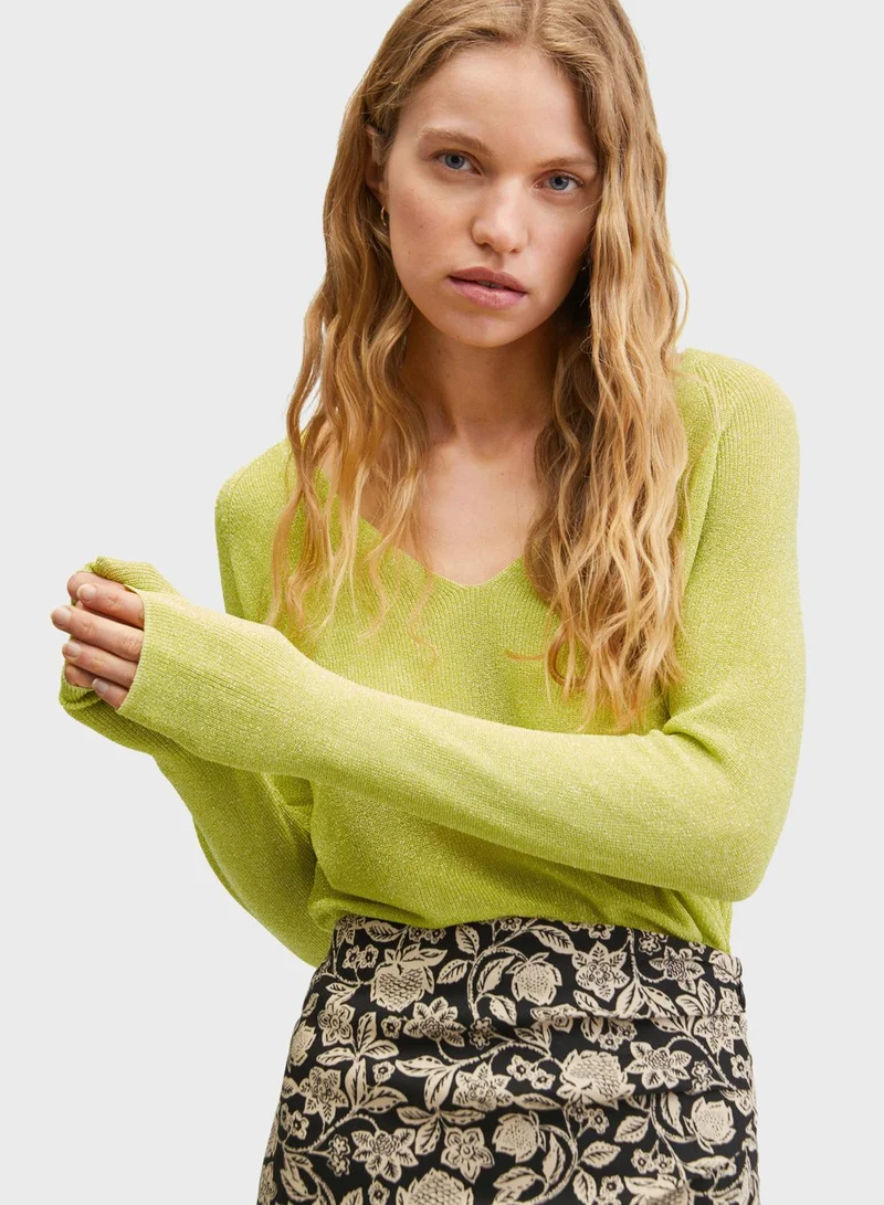 MANGO Knitted Sweater
