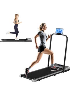 Denzoz Foldable Treadmill 300 lb Capacity Walking Pad 2.5HP Treadmill Under Desk Portable Treadmill for Home and Office Folding Treadmill 2 in 1 with Remote Control LED Display  - Image 1