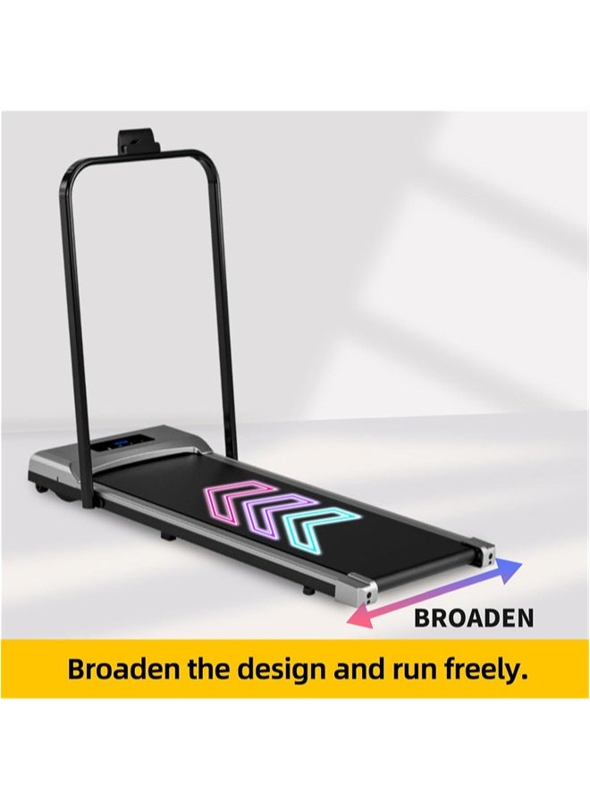 Denzoz - Foldable Treadmill 300 lb Capacity Walking Pad 2.5HP Treadmill Under Desk Portable Treadmill for Home and Office Folding Treadmill 2 in 1 with Remote Control LED Display - Image 1
