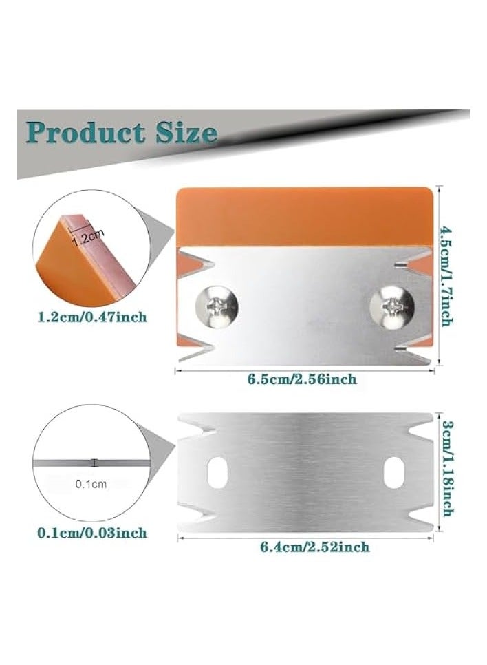 PROMASS Woodworking Edge Banding Trimmer, Stainless Steel Edge Cutter Edge Bander with 1pcs Replacement Blade, Wood Chamfering Fillet Scraper, for PVC ABS Wood - Image 2