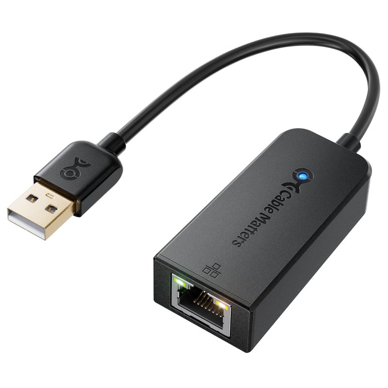 Cable Matters Gigabit USB to Ethernet Adapter for Switch Game Console and Laptops, Ethernet Adapter for NS, USB 3.0 to 10/100/1000Mbps Network, Not Compatible with macOS - Image 1