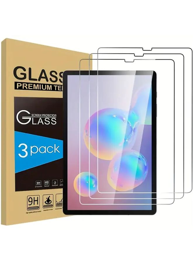 Premium Tempered Glass Screen Protector 3 Pack For Galaxy Tab S6 Lite 10 5 Inch 9H Hardness Anti Fingerprint Anti Glare - Image 1