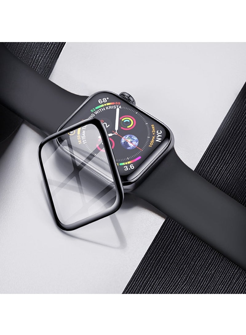 3D Tempered Glass Screen Protector Curved Surface Design Seamless HD for Apple Watch Series 1/2/3/4/5/6/7/SE  - Image 2