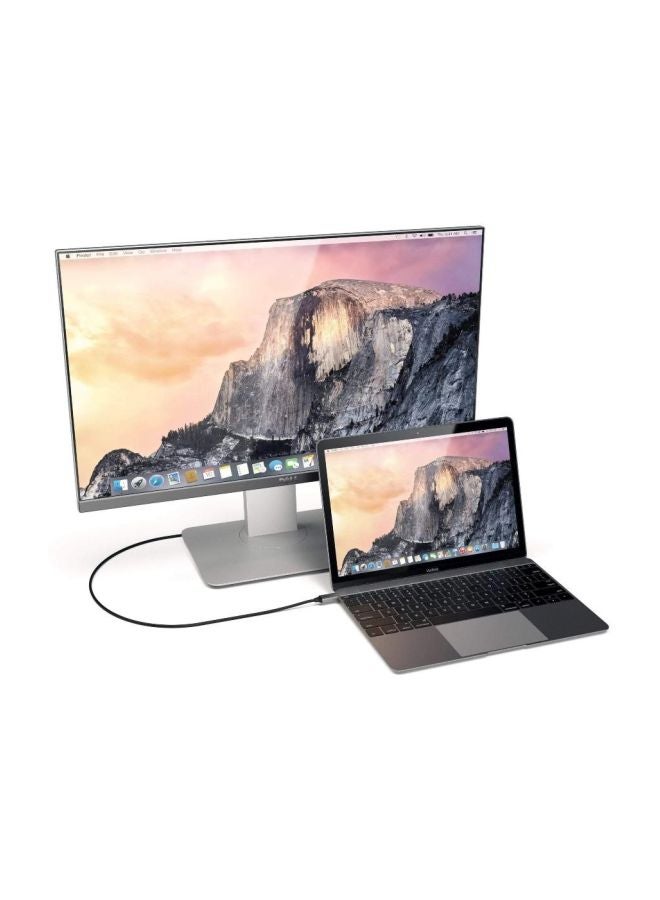 ساتي كاي كابل من الألومنيوم من Type-C إلى HDMI بدقة 4K وتردد 60 هرتز رمادي فلكي - Image 3