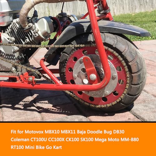 HOLATO 35 Drive Chain 140 Links for Motovox MBX10 MBX11 Baja Doodle Bug DB30 Blitz Racer Coleman CT100U CC100X CK100 SK100 Mega Moto MM-B80 TrailMaster RT100 Mini Bike Go Kart Heavy Duty Parts - Image 2