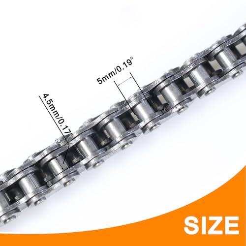 HOLATO 35 Drive Chain 140 Links for Motovox MBX10 MBX11 Baja Doodle Bug DB30 Blitz Racer Coleman CT100U CC100X CK100 SK100 Mega Moto MM-B80 TrailMaster RT100 Mini Bike Go Kart Heavy Duty Parts - Image 3
