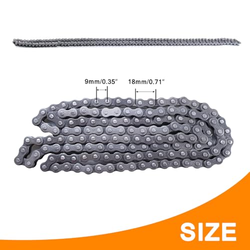 HOLATO 35 Drive Chain 140 Links for Motovox MBX10 MBX11 Baja Doodle Bug DB30 Blitz Racer Coleman CT100U CC100X CK100 SK100 Mega Moto MM-B80 TrailMaster RT100 Mini Bike Go Kart Heavy Duty Parts - Image 4