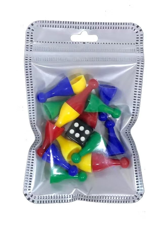 Ludo Playing Pieces With Dice