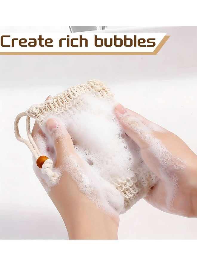 عبوة من 10 أكياس صابون شبكية لتفريغ الصابون وتقشيره وتجفيفه، مناسبة للاستحمام - Image 4