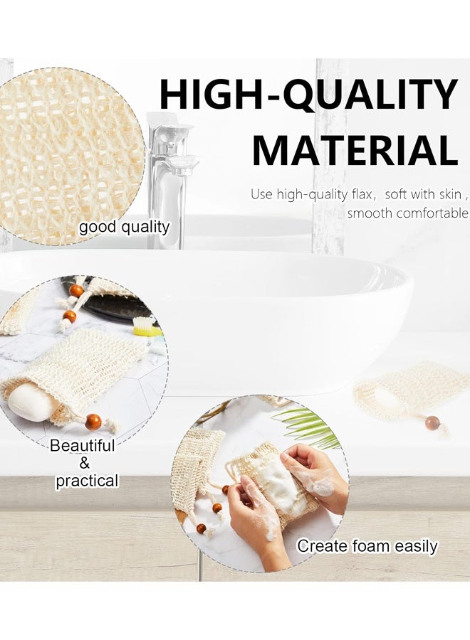 عبوة من 10 أكياس صابون شبكية لتفريغ الصابون وتقشيره وتجفيفه، مناسبة للاستحمام - Image 3
