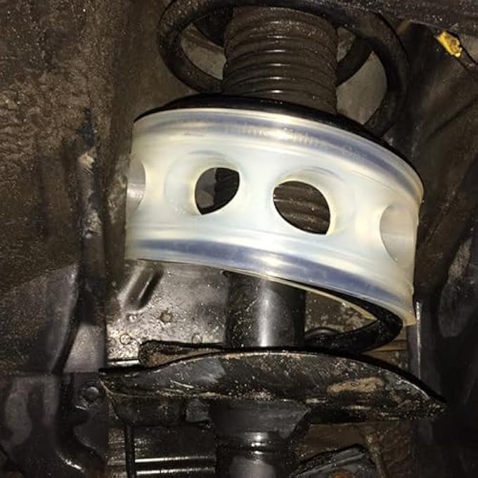 دي اي دي سي عبوة من قطعتين من ممتص الصدمات للسيارات، ممتص صدمات تعليق السيارات، عازل صدمات عالمي للسيارات، وسادة طاقة من النوع C، فاصل زنبركي لولبي - Image 4