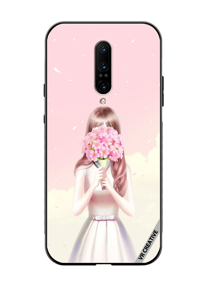 VR CREATIVE Protective Case Cover For OnePlus 7 Pro Blush Flowers Design Multicolour - Image 1