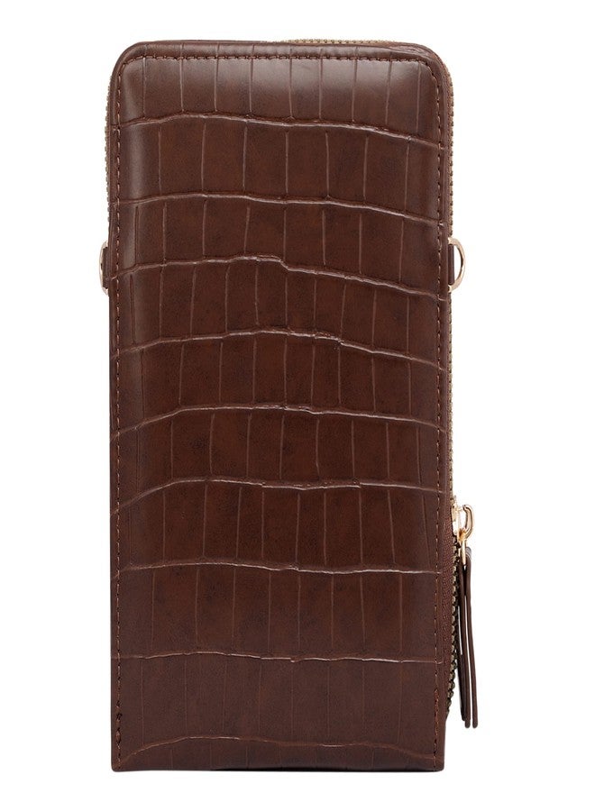 Lino Perros women croc sling bag (BROWN) - Image 4