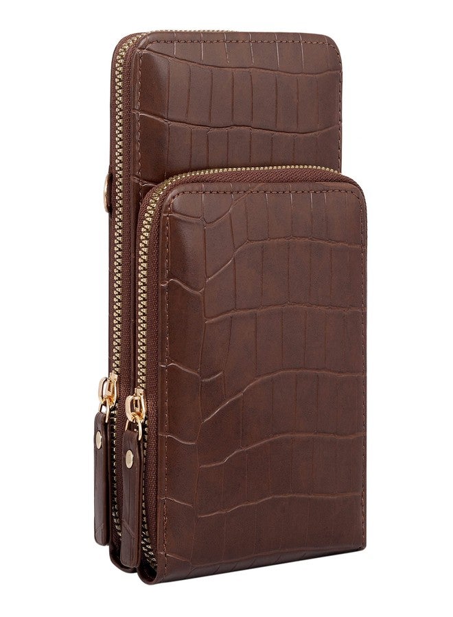 Lino Perros women croc sling bag (BROWN) - Image 2