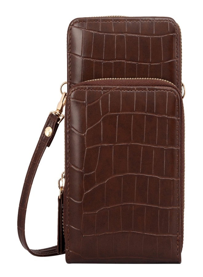 Lino Perros women croc sling bag (BROWN) - Image 1