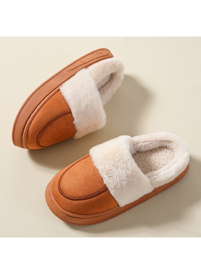 كيو الخريف والشتاء الكلاسيكي غرفة نوم مريحة النعال القطن النعال قاع المطاط المضادة للانزلاق - Image 1