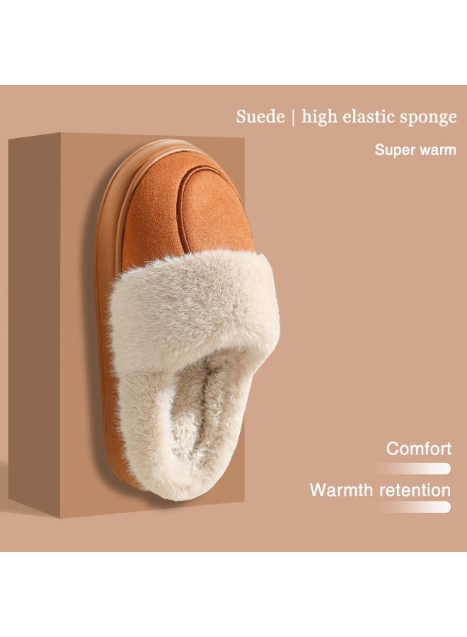 كيو الخريف والشتاء الكلاسيكي غرفة نوم مريحة النعال القطن النعال قاع المطاط المضادة للانزلاق - Image 2