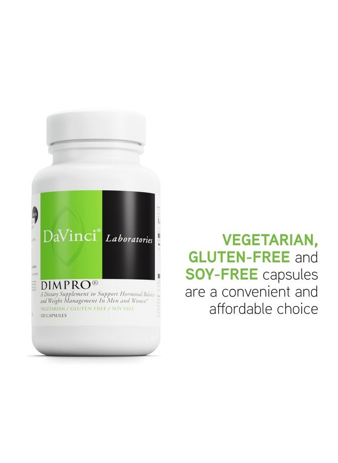 Davinci DAVINCI Labs DIMPro 75mg - Helps Support Hormonal Balance, Estrogen Metabolism & More with DIM - Gluten-Free - 120 Capsules (120 Servings) 