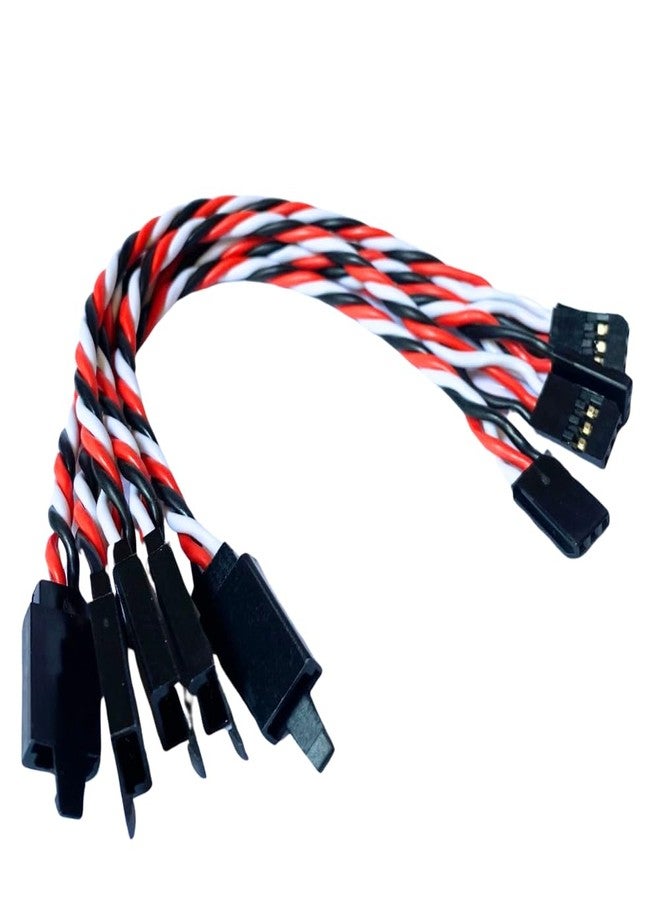 BackBay R/C BackBayRC - 20awg Twisted Servo Extension Cable w/Safety Clip - 100 Strands for RC Vehicles, Drones, E-Bikes - 7 Lengths / 5 Wires per Pack (15CM / 6in) - Image 2