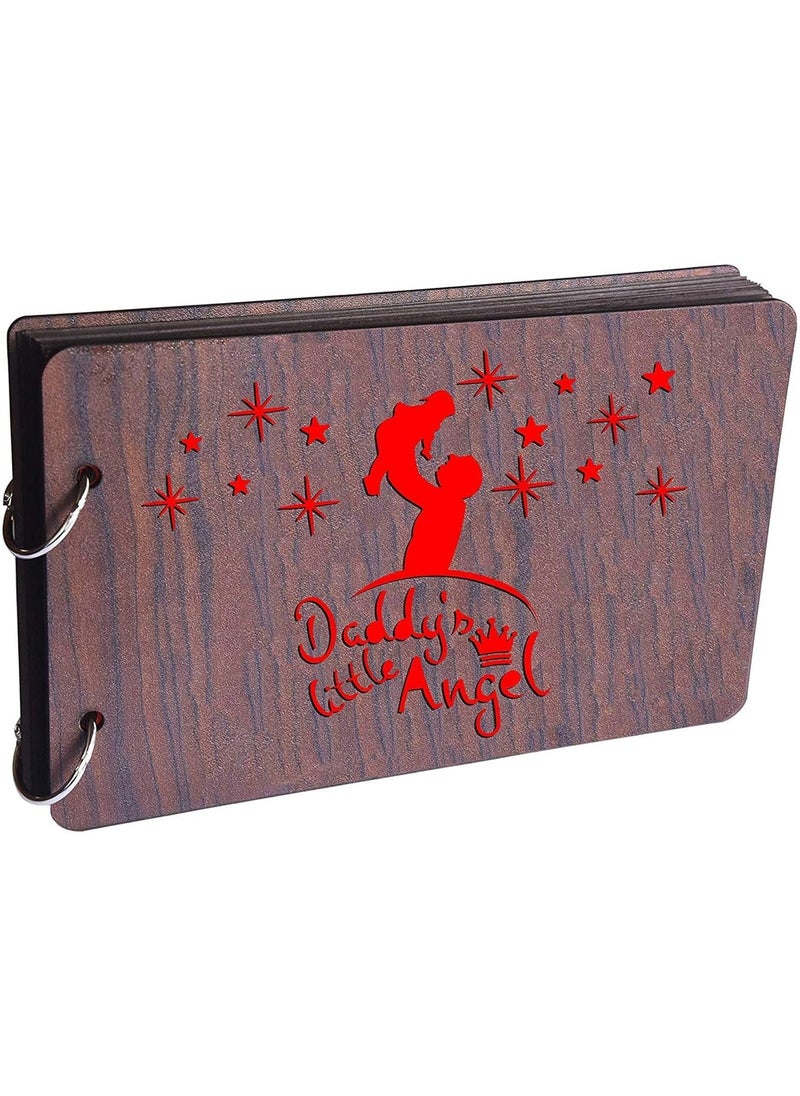Generic SHIVNAMI ENTERPRISES Natural Wood Elegance Handcrafted Wooden Photo Album for Treasured Memories 402  - Image 1
