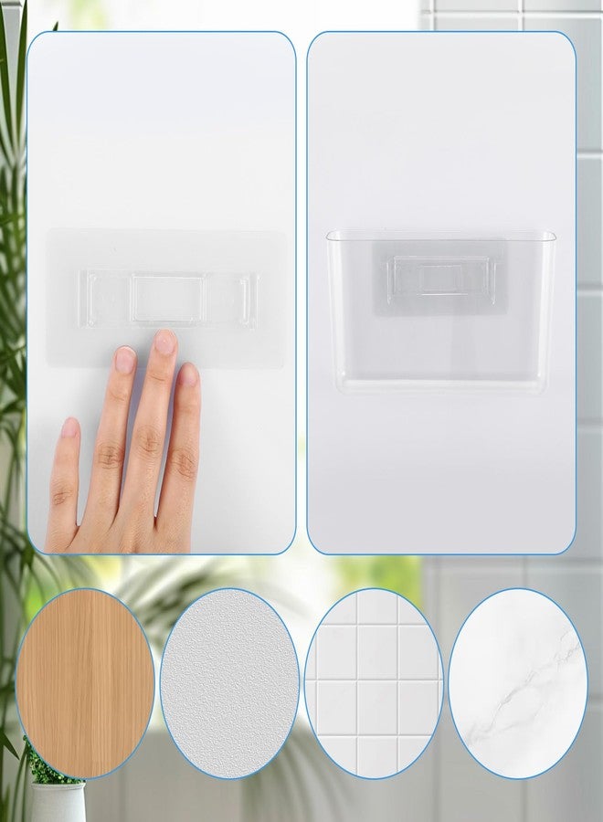 wutfuooo 3 Pack Plastic Wall Folders, Acrylic Single Pocket Wall Mount File Holder Clear Hanging Wall File Organizer Plastic Single Pocket Hanging for Office Home Bathroom, 8.6x4.7x2.1 Inch - Image 4