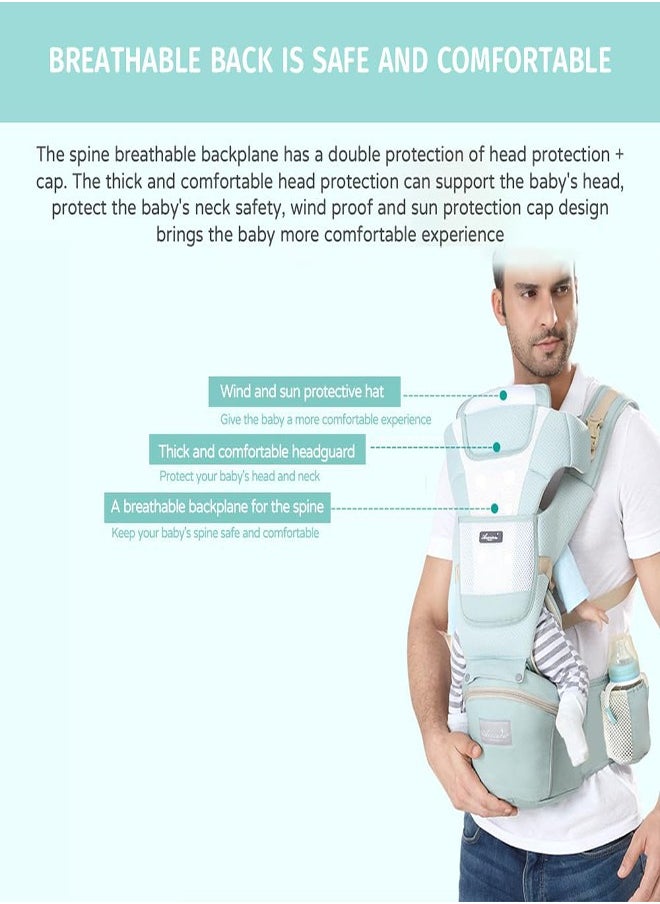 DMG TECH - Baby Carrier Multi-Functional Baby Carrier 9-In-1 Baby Carrier Adjustable Size All Seasons - Image 1