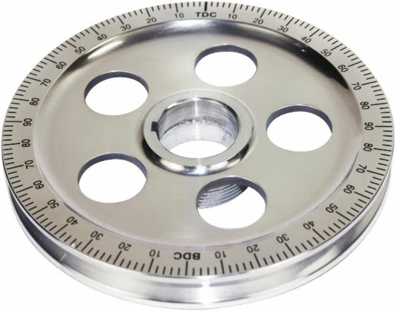 Polished Pulley with Holes, Black Numbers