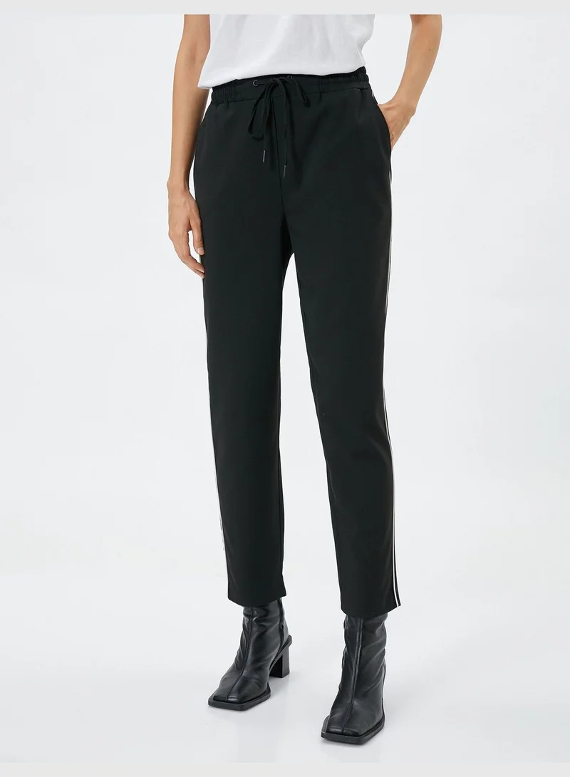 KOTON Pocket Detail Drawstring Carrot Pants