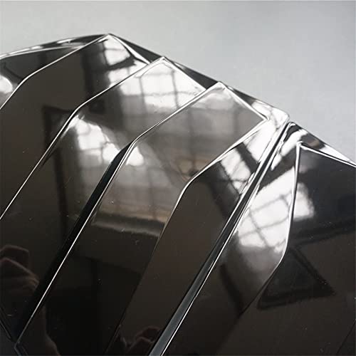 Ziwen 2X Sport Quarter Window Scoops Louvers for Honda Accord Sedan 2013 2014 2015 2016 2017 (Gloss Black) - Image 4