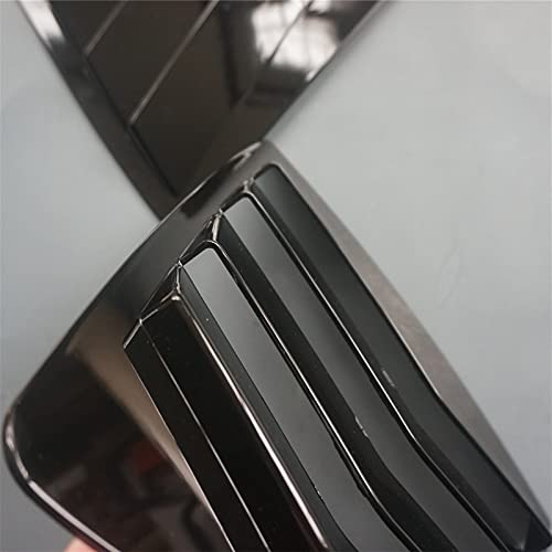Ziwen 2X Sport Quarter Window Scoops Louvers for Honda Accord Sedan 2013 2014 2015 2016 2017 (Gloss Black) - Image 5