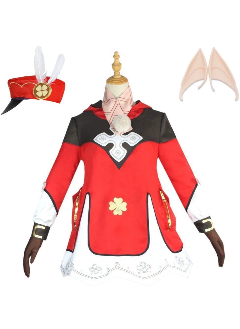 Generic Genshin Impact Klee Cosplay Costume, Game Anime Characters Dress Full Set Halloween Costume for Women  - Image 2