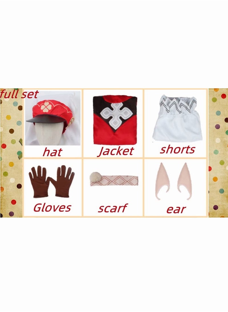 Generic Genshin Impact Klee Cosplay Costume, Game Anime Characters Dress Full Set Halloween Costume for Women  - Image 3