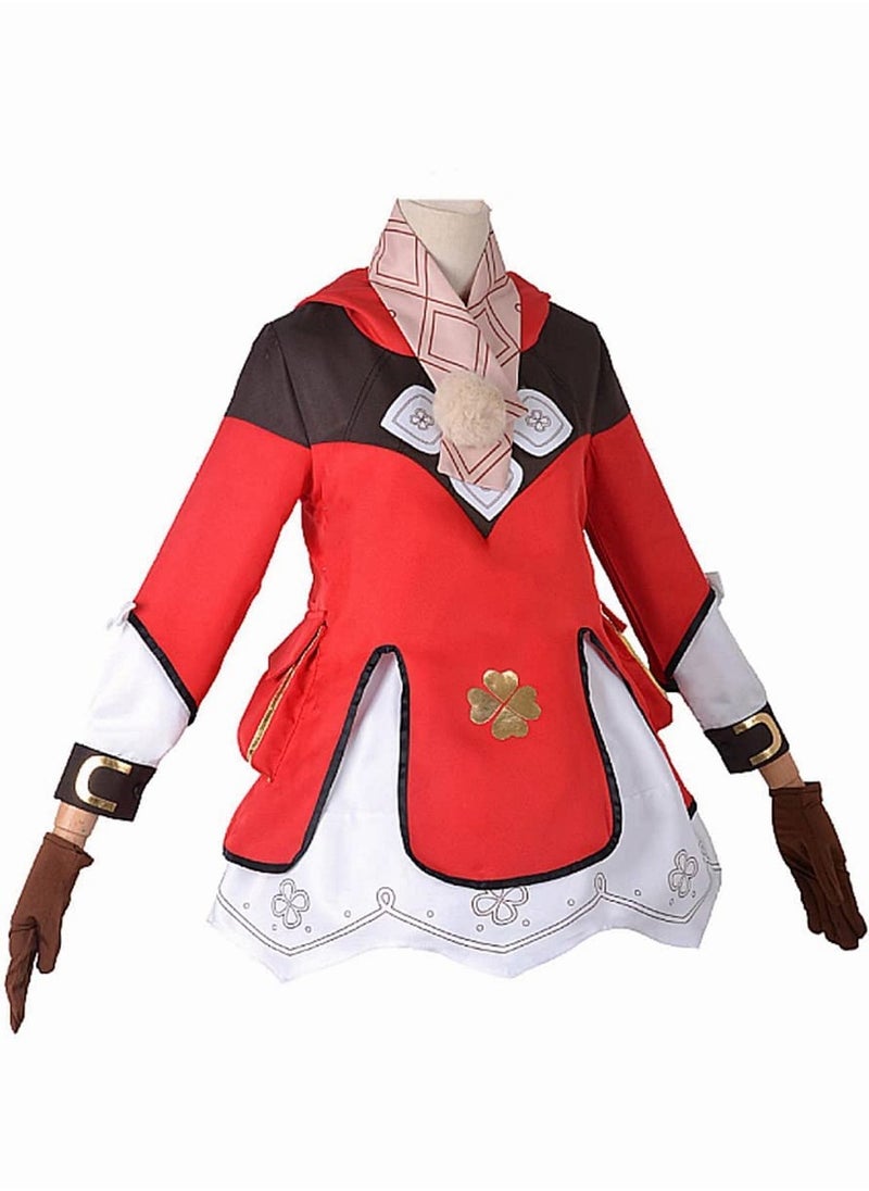 Generic Genshin Impact Klee Cosplay Costume, Game Anime Characters Dress Full Set Halloween Costume for Women  - Image 4