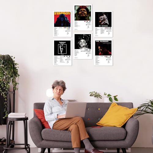 True Flair Pack of 8 - Popular Music Artist Album Art Wall Posters, 21 x 30 cm, Wall Decor for Bedroom, Living Room, Office (The Weeknd) - Image 3