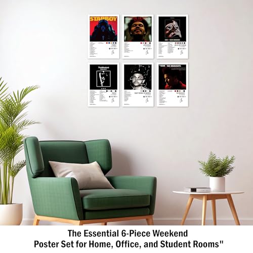 True Flair Pack of 8 - Popular Music Artist Album Art Wall Posters, 21 x 30 cm, Wall Decor for Bedroom, Living Room, Office (The Weeknd) - Image 2