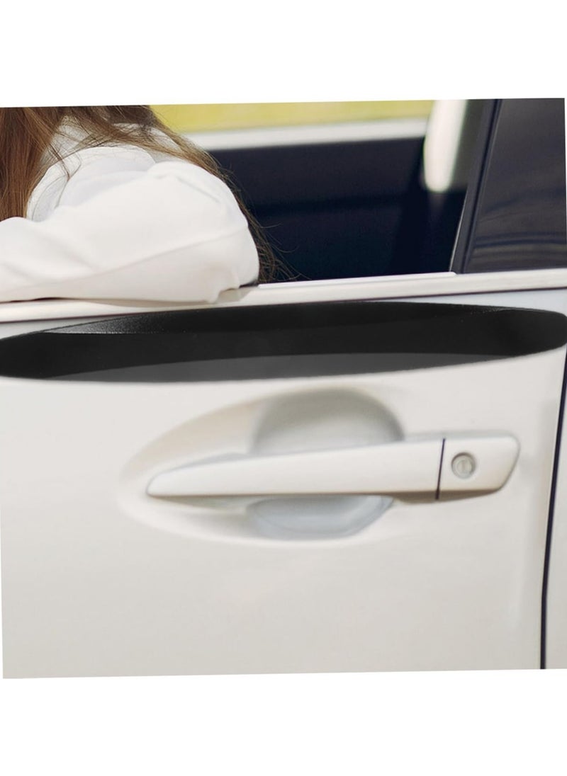 Oasisgalore 6pcs Black Rubber Car Door Edge Guards, Universal Fit, Waterproof  - Image 2