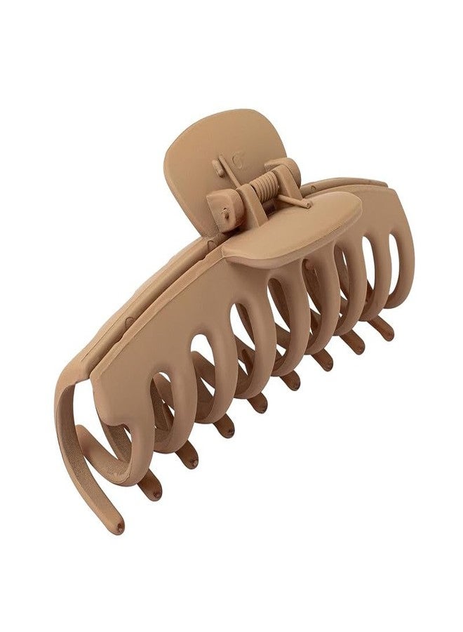 Minta Girls Hair Clips Claw Matte Claw Clips Big Hair Clips For Women 4.3 Inch Claw Clips For Thick Long Hair Banana Clips Hair Claws Neutral Hair Clips 4 Pack - Image 3