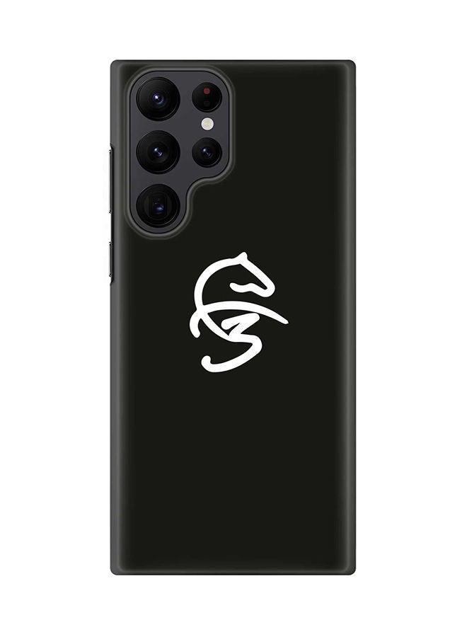 Stylizedd Case for Samsung Galaxy S22 Ultra 5G Snap Case Slim Snap Classic Series Shield Matte Finish Print -  Faz3 Icon Black - Image 1