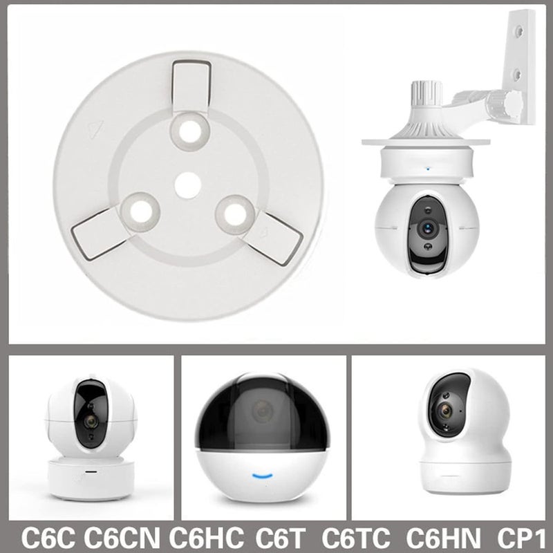Bukela 2Pcs Security Camera Base Bracket for Smart Camera Hoisting Wall Hanging Inverted Installation Stand for Indoor Cloud Camera Base - Image 3