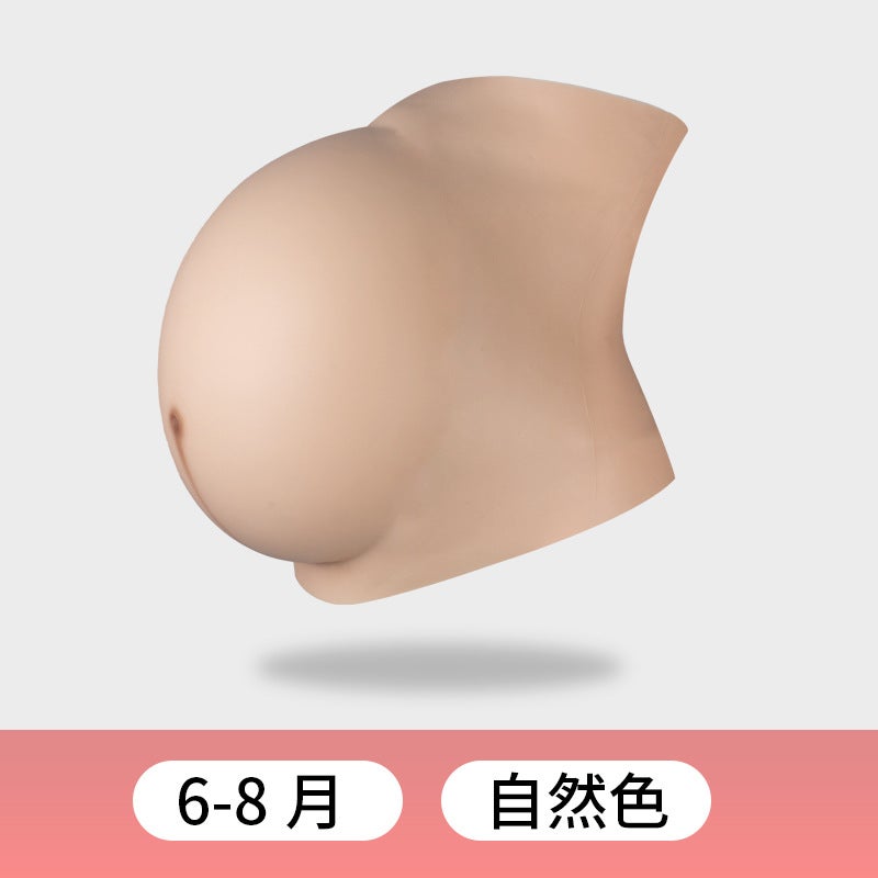 Fake Belly Pregnant Women Simulation Silicone Big Belly Online Celebrity Cos Men Experience Pregnancy Props Pregnant Belly Fake Belly - Image 1