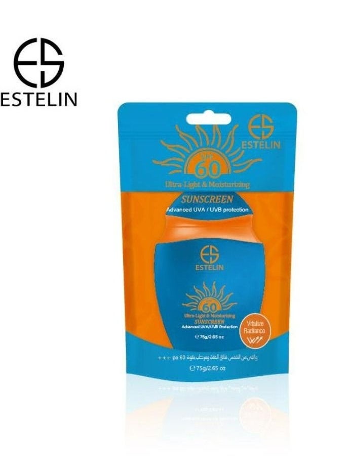 ESTELIN - Sunscreen Cream Advanced UVA/UVB Protection 60 PA 75 g - Image 1